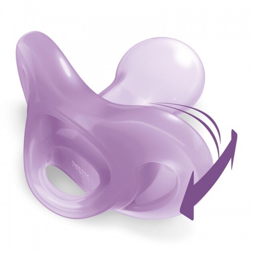 NUK Sensitive Silicone Soother | Pacifier | 100% Soft Silicone | Comfy Orthodontic Pacifier | Recommended by Pediatricians | 1pcs/ Box | Made in USA